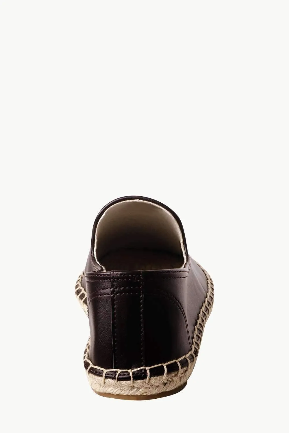 Men's Brown Faux Leather Espadrilles