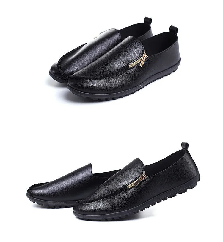 Men's Casual Walking Zip Up Shoe