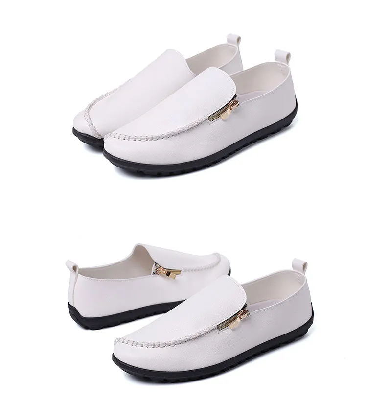 Men's Casual Walking Zip Up Shoe