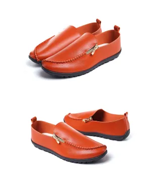 Men's Casual Walking Zip Up Shoe