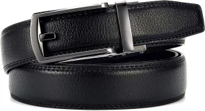 Mens Dress Belt - Ratchet Leather Belt 1 1/4"