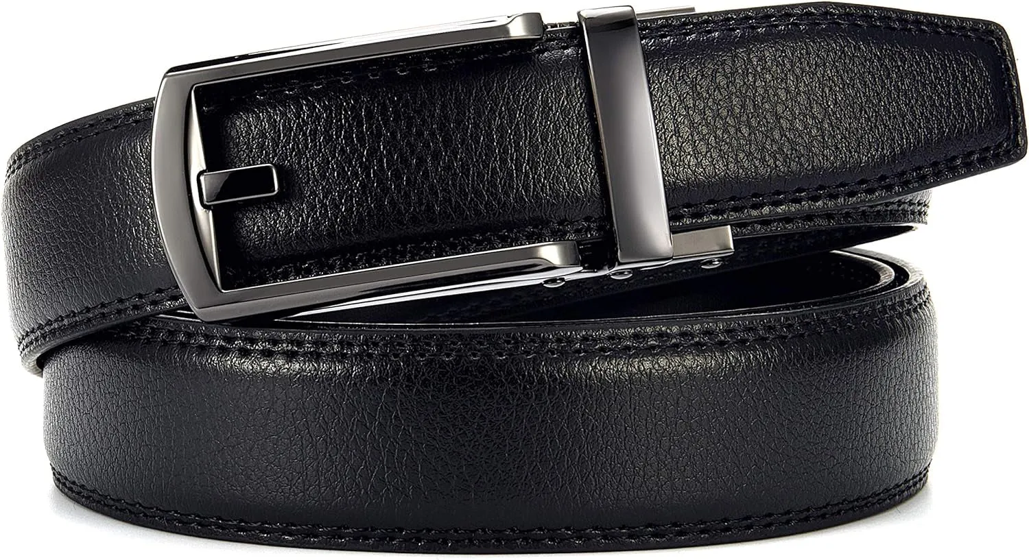 Mens Dress Belt - Ratchet Leather Belt 1 1/4"