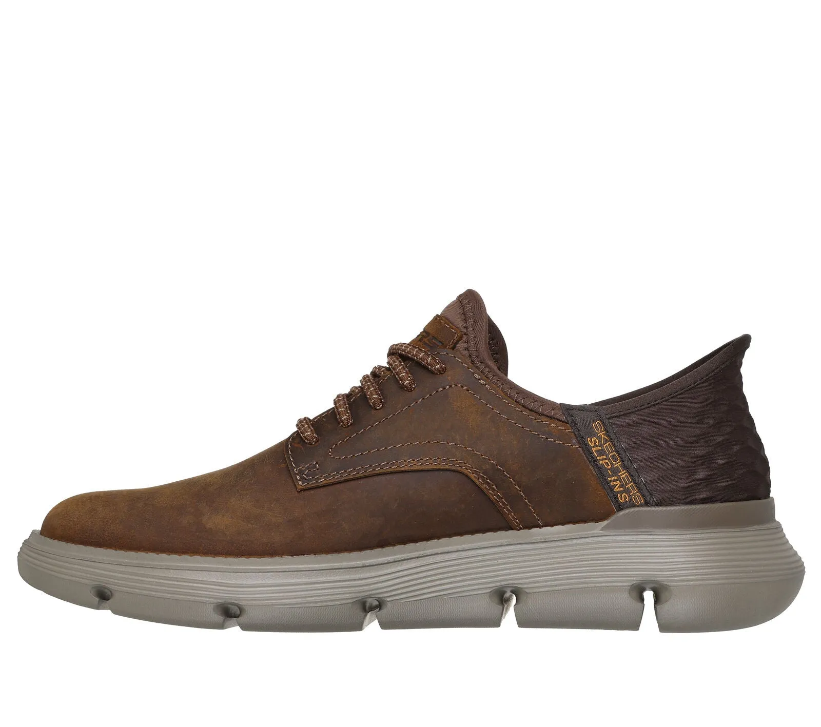 MEN'S SKECHERS SLIP-INS: GARZA - GERVIN | DARK BROWN