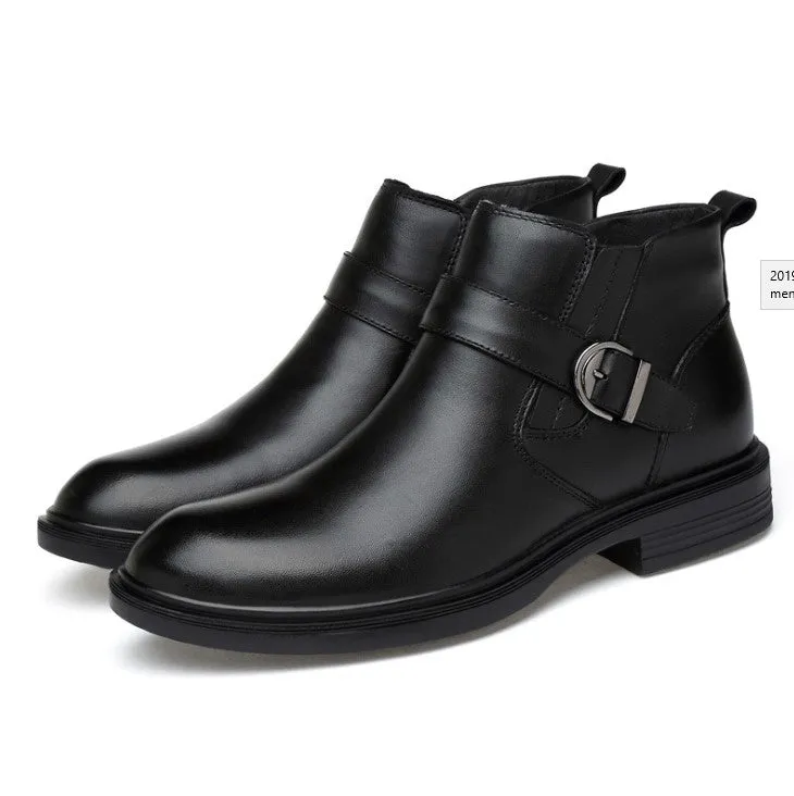 Men's Small Feet Elastic Slip On Dress Shoes MS12