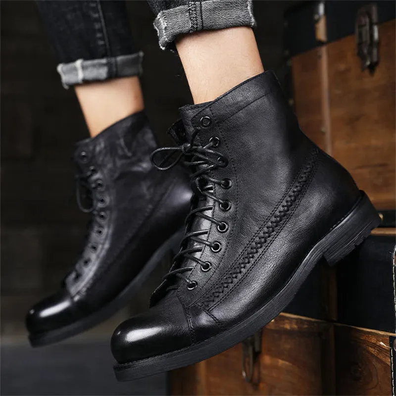 Men's Vintage London Style Fashion Martin Boots