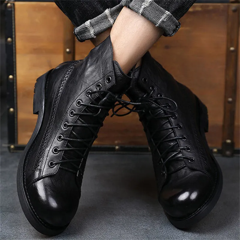 Men's Vintage London Style Fashion Martin Boots