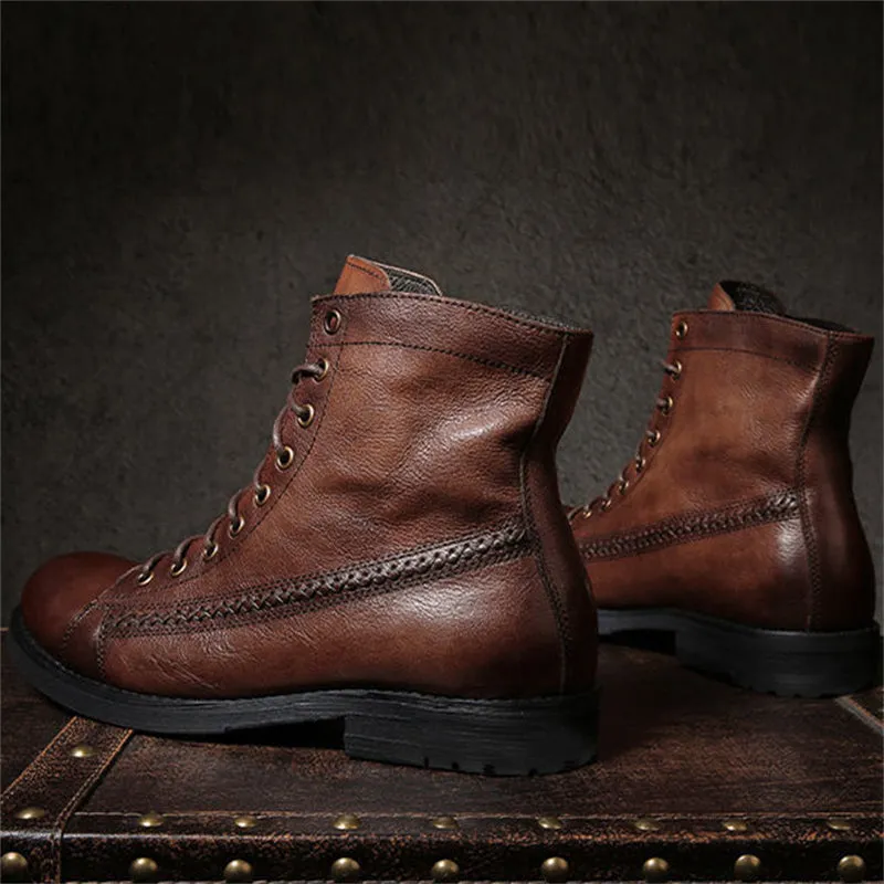 Men's Vintage London Style Fashion Martin Boots
