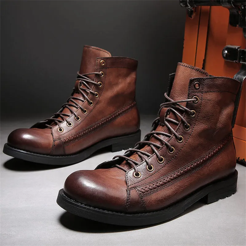 Men's Vintage London Style Fashion Martin Boots