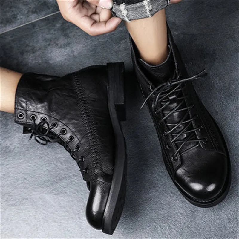 Men's Vintage London Style Fashion Martin Boots