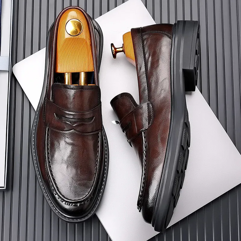 Men's Wedding Party Business Leather Oxford Dress Shoes