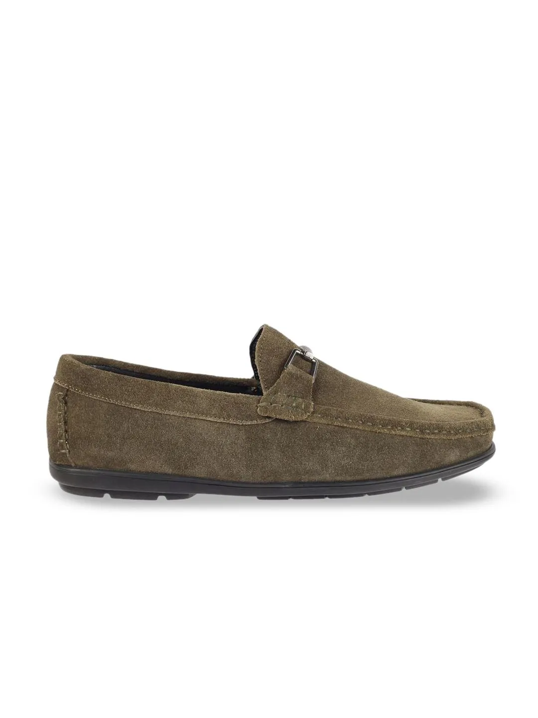 Metro Men Textured Leather Loafers