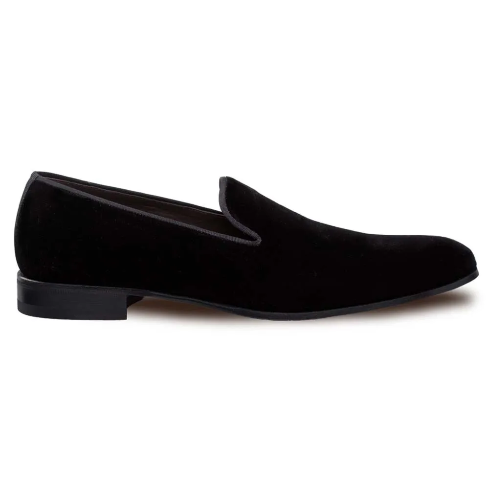 Mezlan Lublin Black Rich Velvet Men’s Formal Slip On