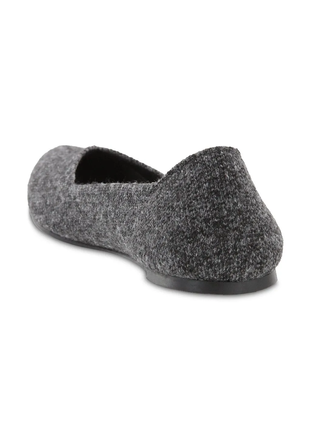 MIA Shoes Kerri Flannel Pointed Toe Flat in Charcoal