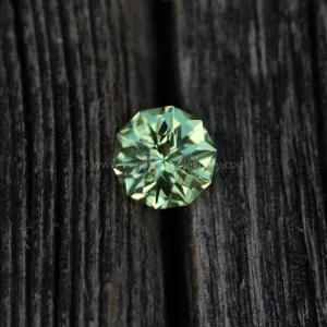 Mint Garnet Loose Gemstone - 6.5mm , 1.21 carats- PrecisionCut - Kenyan Origin Green Garnet