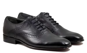 Mirage Men's Dress Black Leather Shoes 6312