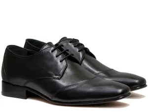 Mirage Men's Dress Black Leather Shoes 8657