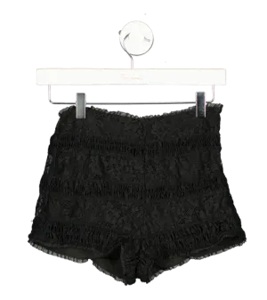Mistress Rocks Black Lace Mini Skirt UK S
