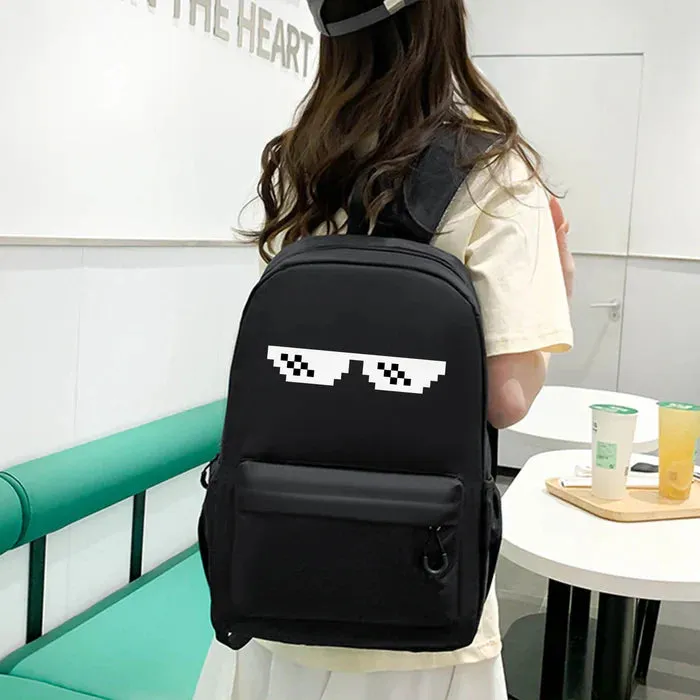 Mochila Escolar Descolada Estampa Óculos