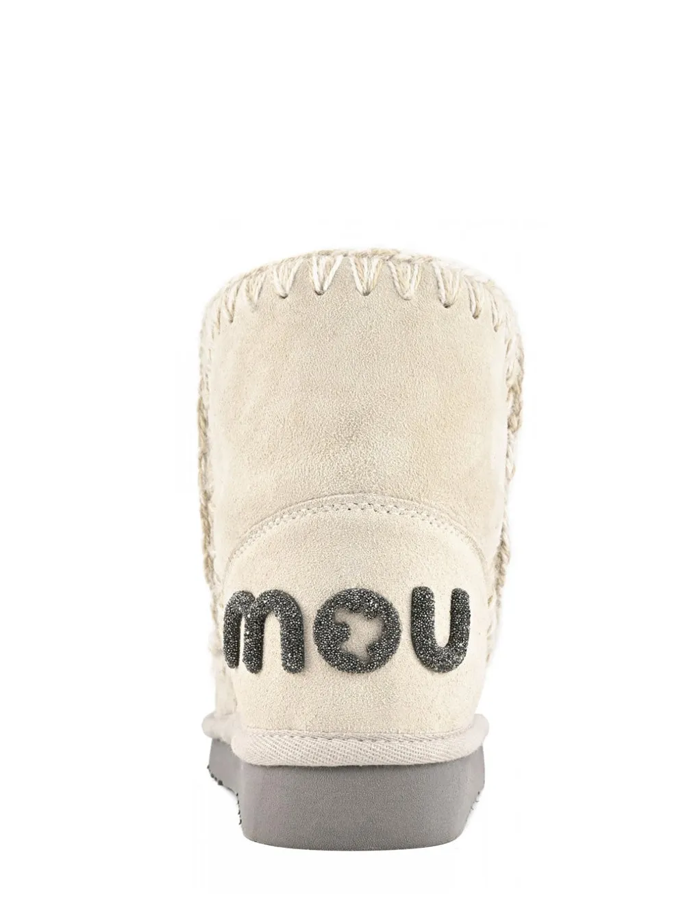 Mou Eskimo 18 Glitter Logo Boot in Chalk