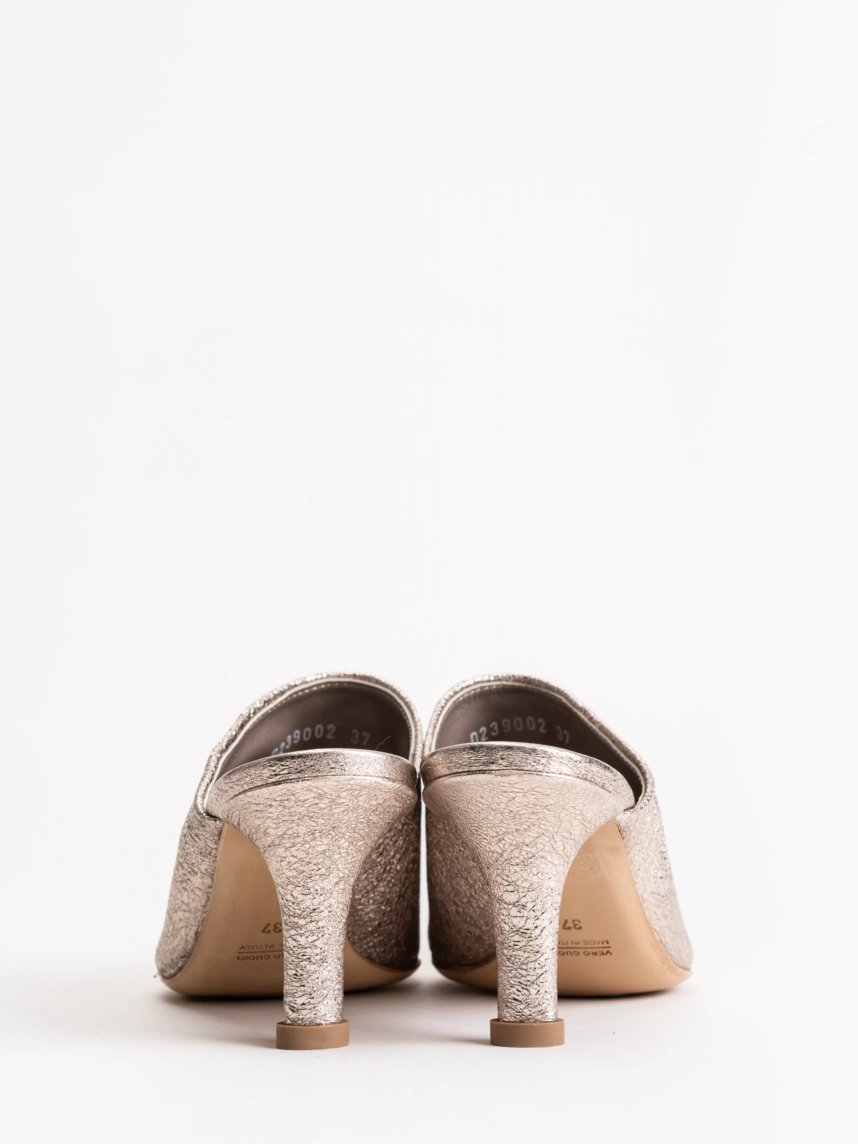 mule - blush metallic