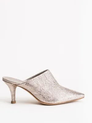 mule - blush metallic