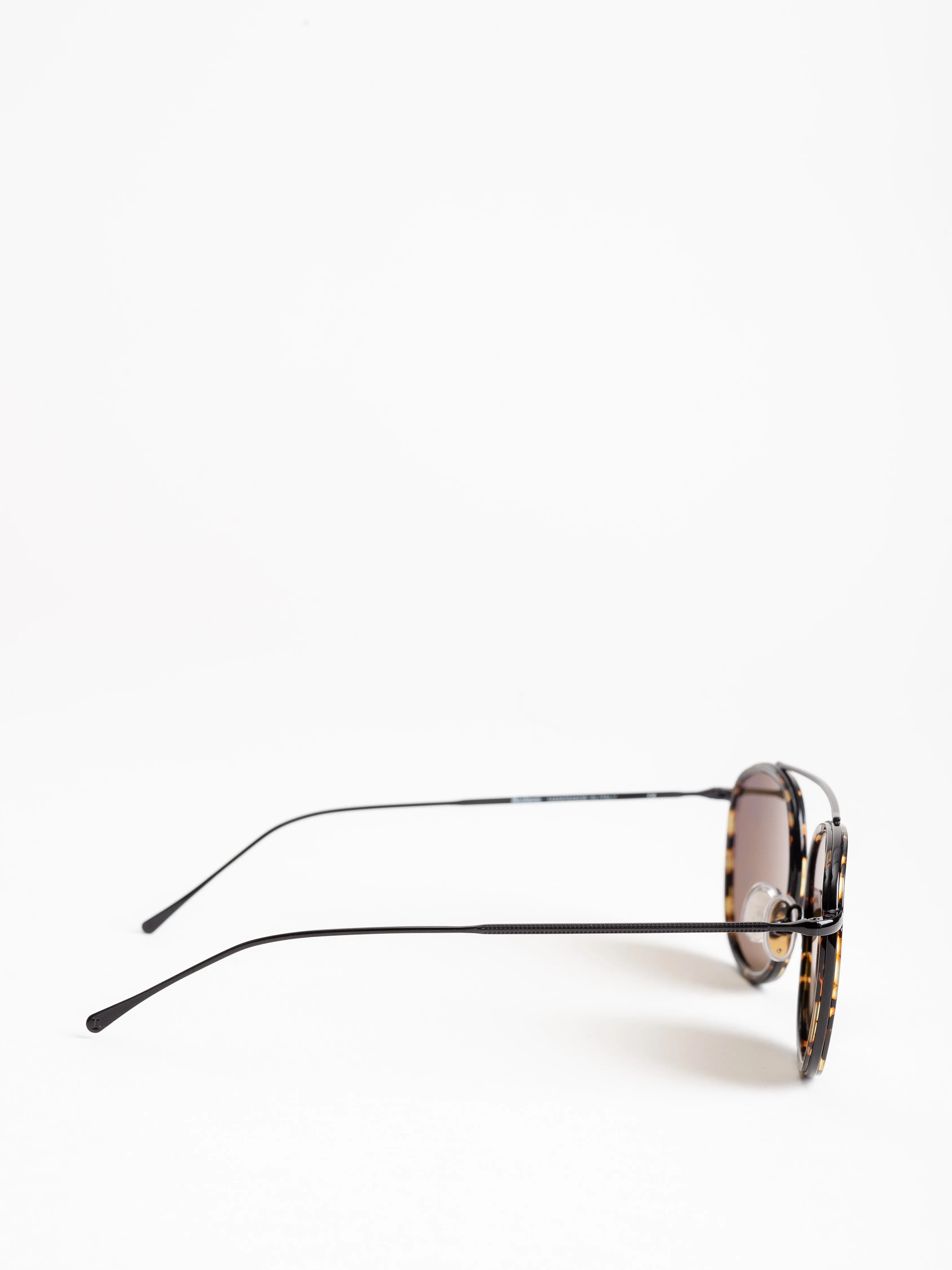 mykonos sunglasses - flame/black with gold flat mirror