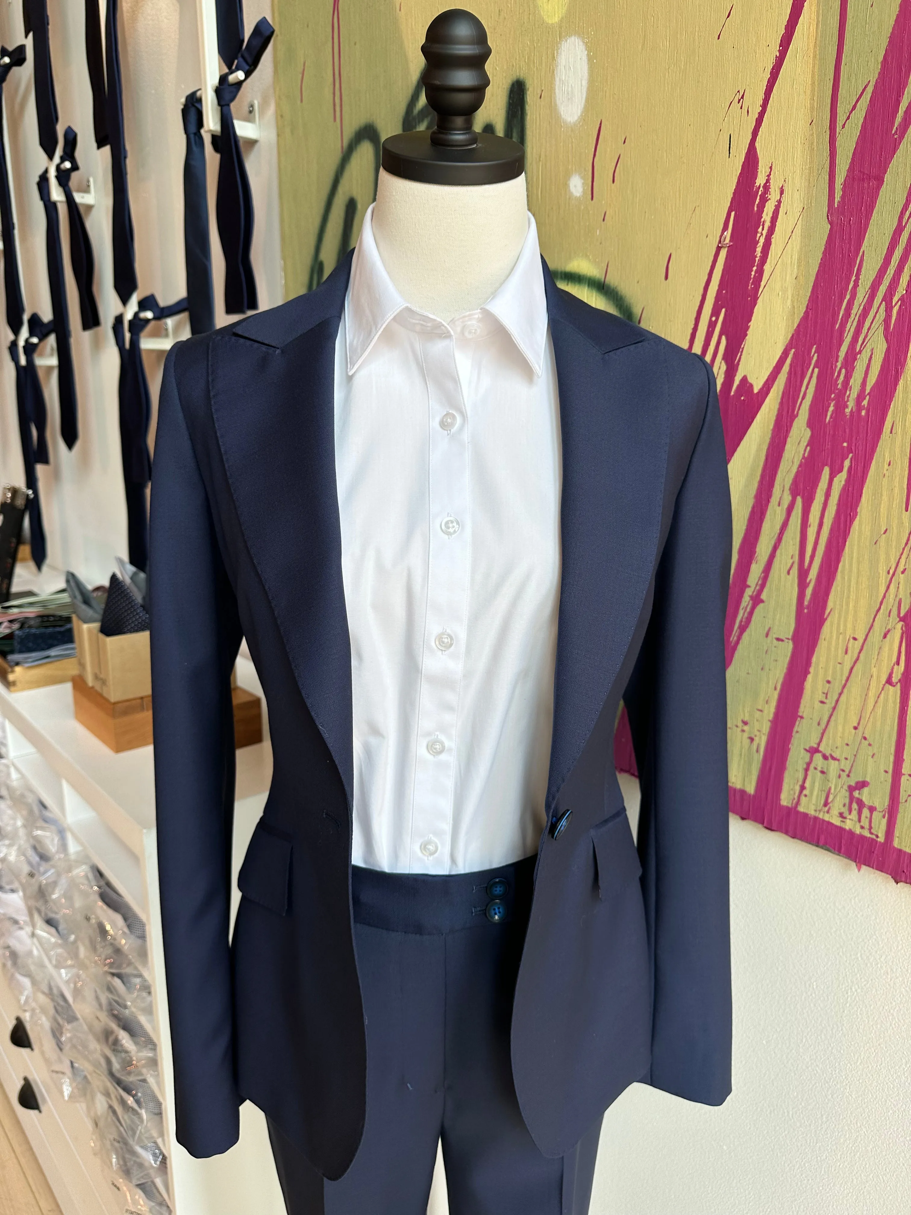 Navy Feminine Cut Premium Suit