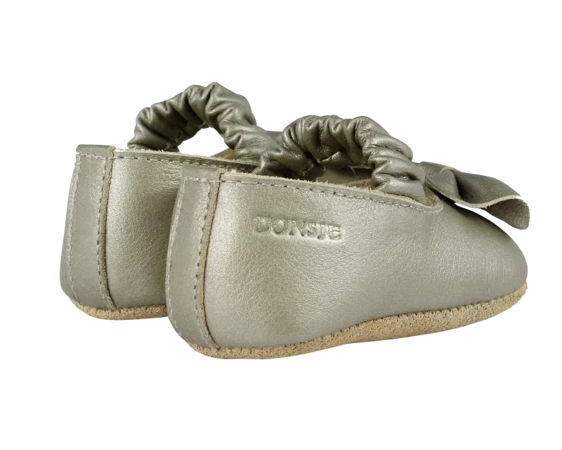 Neni Ballerinas | Champagne Metallic Leather