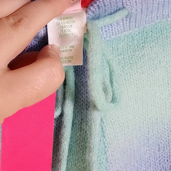 NEW Lilly Pulitzer Wanetta Ombre Surf Blue Sweater Shorts Size Small