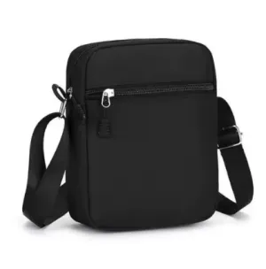 NEW Oxford Shoulder Bag, Durable Black Mini Mobile Phone Bag, Men's Waist Bag, Simple and Casual Crossbody Bag, Black