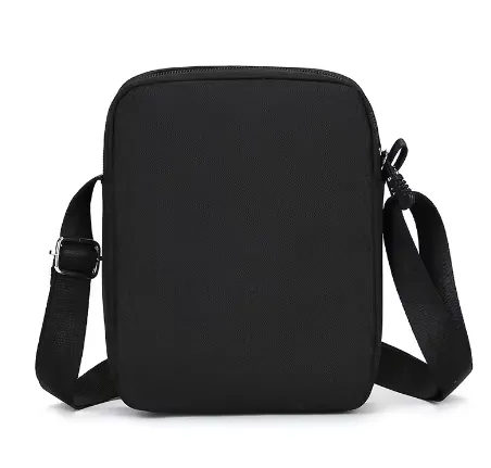 NEW Oxford Shoulder Bag, Durable Black Mini Mobile Phone Bag, Men's Waist Bag, Simple and Casual Crossbody Bag, Black