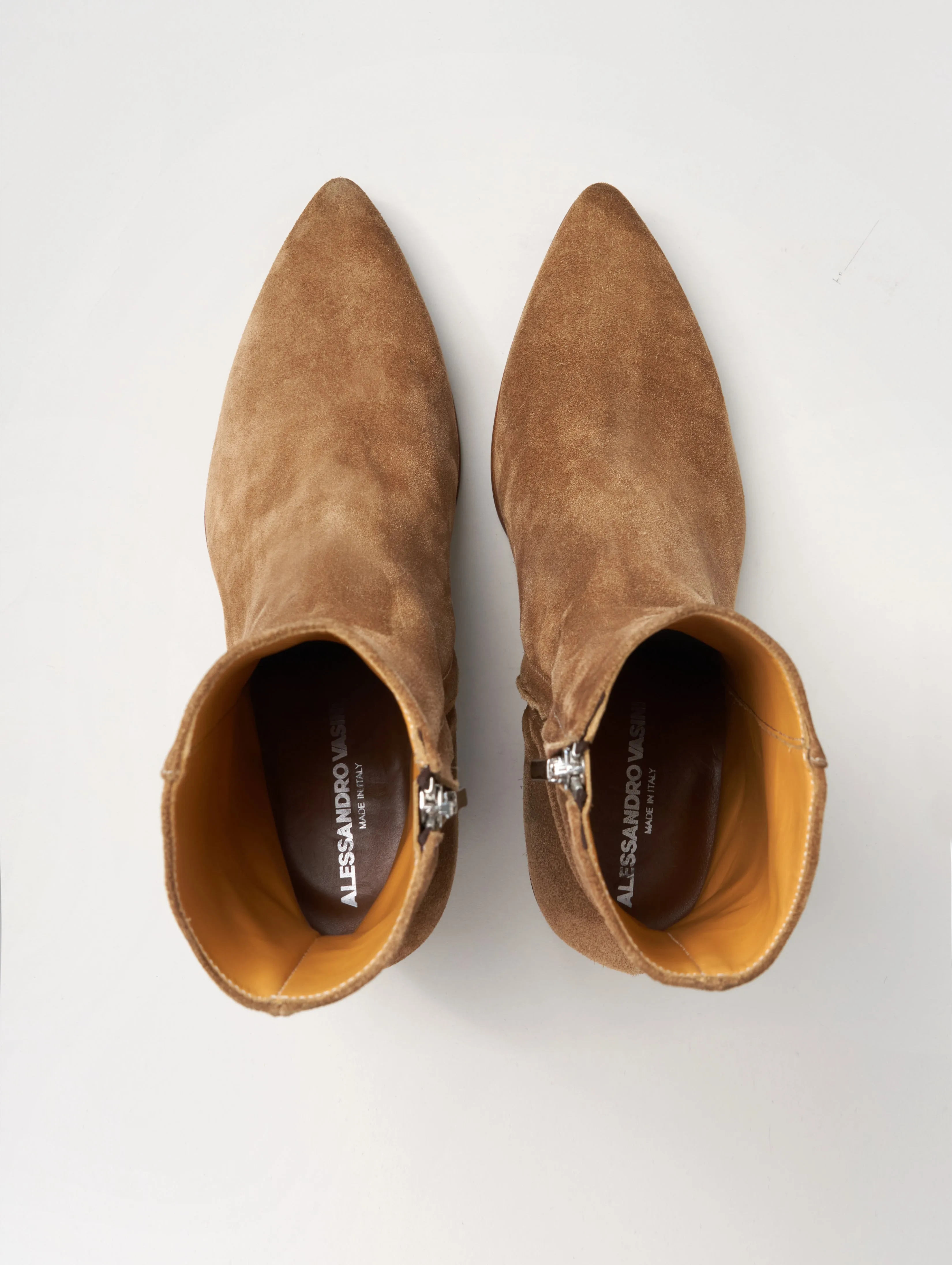 NICO 60MM ANKLE BOOT IN TOBACCO SUEDE- Woman