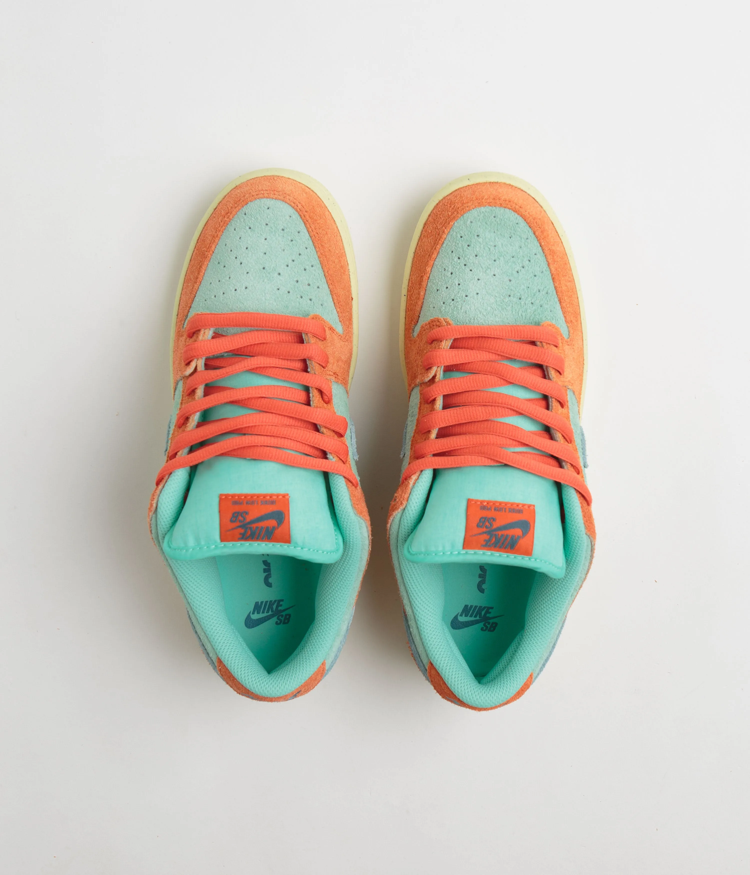 Nike SB Dunk Low Pro Premium Shoes - Orange / Noise Aqua - Emerald Rise - Orange