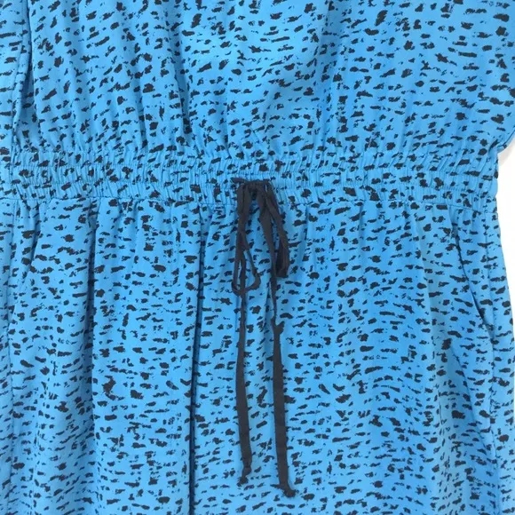 NWOT Robert Rodriguez Printed Silk Drawstring Dress
