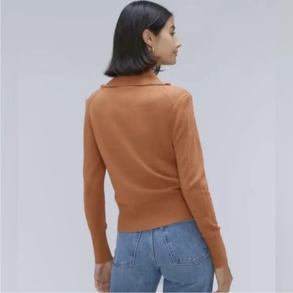 NWT EVERLANE The Luxe Merino Wool Yak 1/2 zip‎ women’s sweater