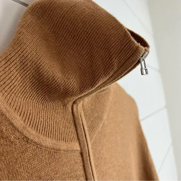 NWT EVERLANE The Luxe Merino Wool Yak 1/2 zip‎ women’s sweater