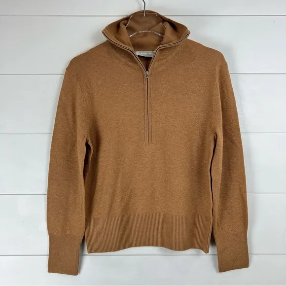 NWT EVERLANE The Luxe Merino Wool Yak 1/2 zip‎ women’s sweater