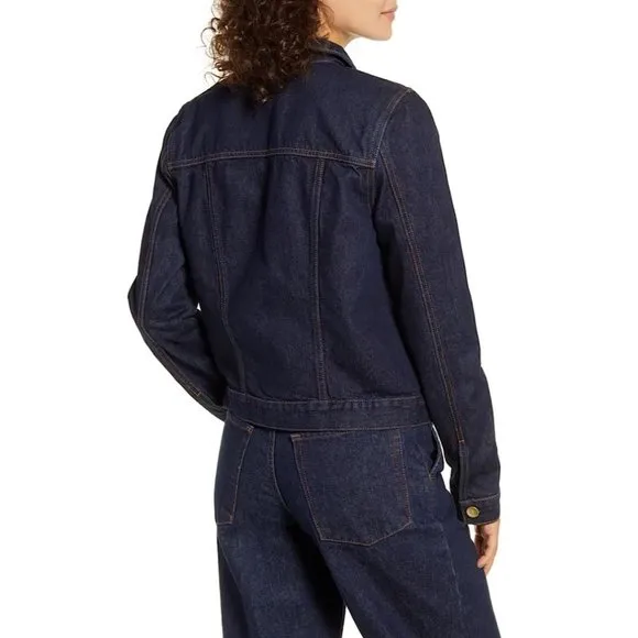 NWT Nobody Denim Francoise Denim Trucker Jean Jacket Luna Blue Medium