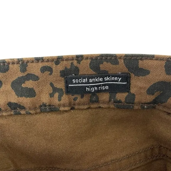 NWT Sanctuary Denim Social Standard High Rise Ankle Jeans Leopard Size 24W