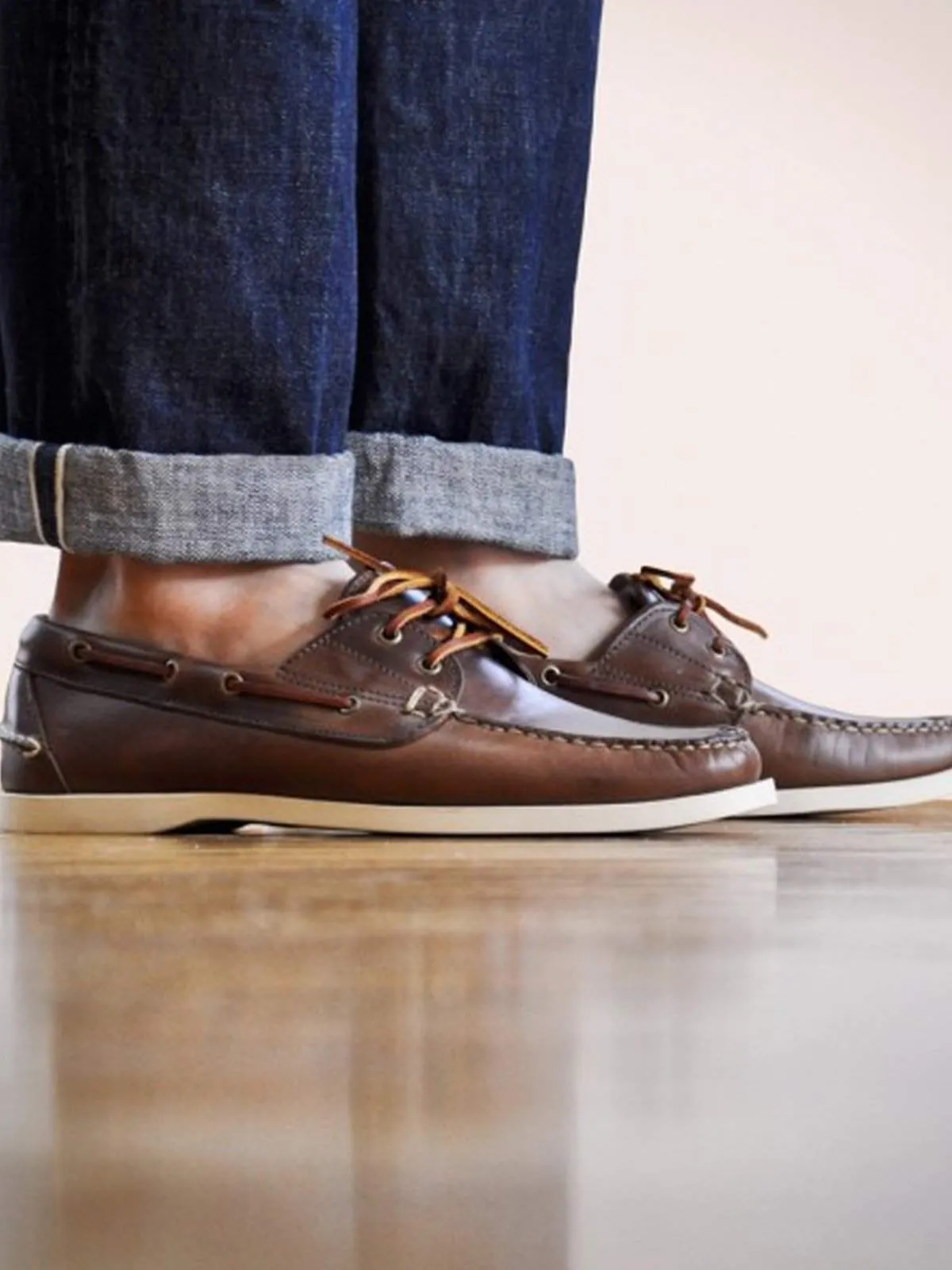Oakstreet Bootmakers Natural Boat Shoe