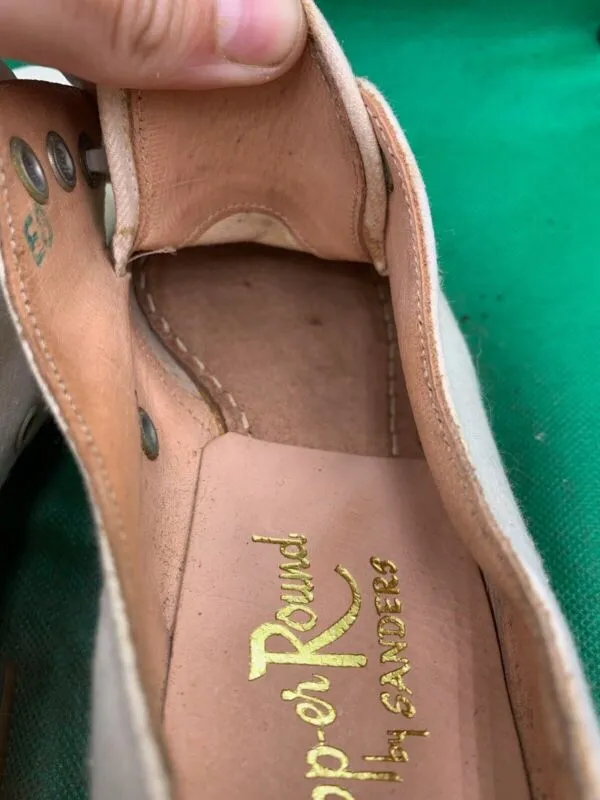 Original WW2 British Army Women's White Summer Shoes - ATS WAAF - Size 230s