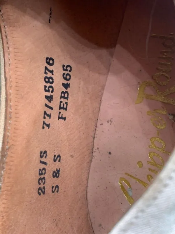 Original WW2 British Army Women's White Summer Shoes - ATS WAAF - Size 235s