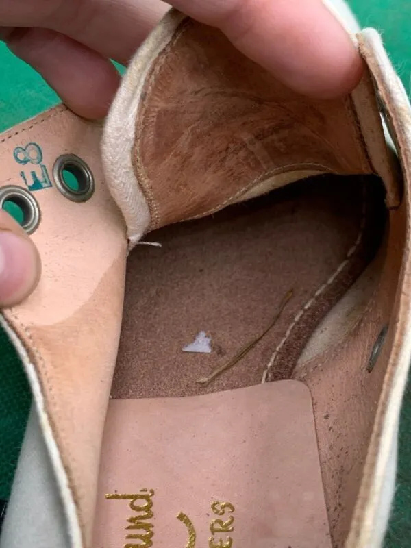 Original WW2 British Army Women's White Summer Shoes - ATS WAAF - Size 235s