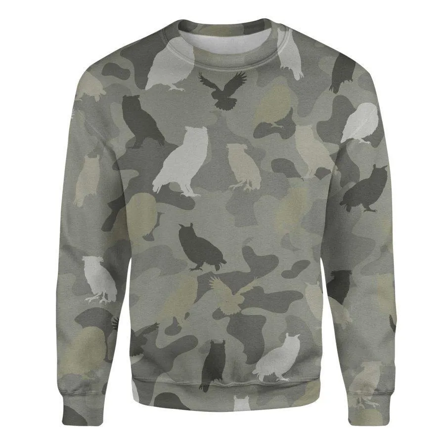 Owl - Camo - Premium Sweatshirt