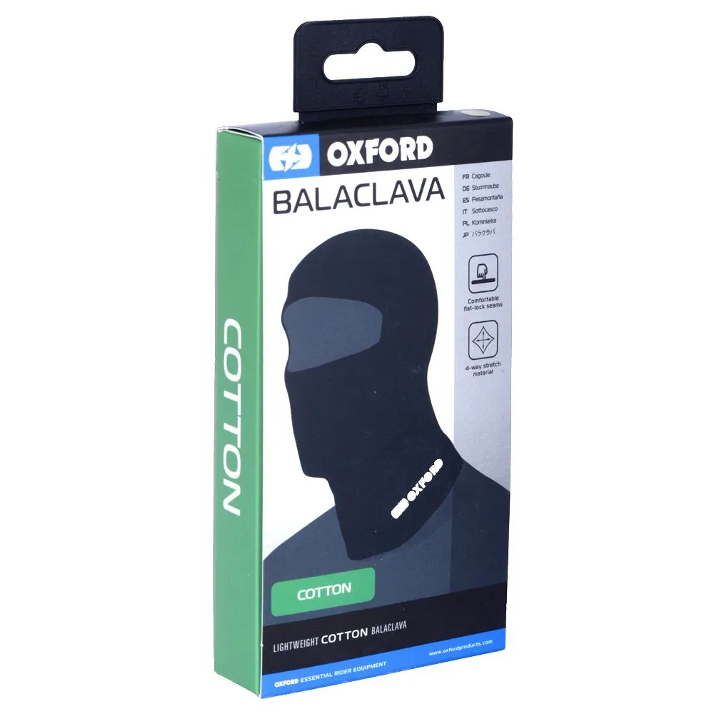 Oxford Cotton Balaclava Black
