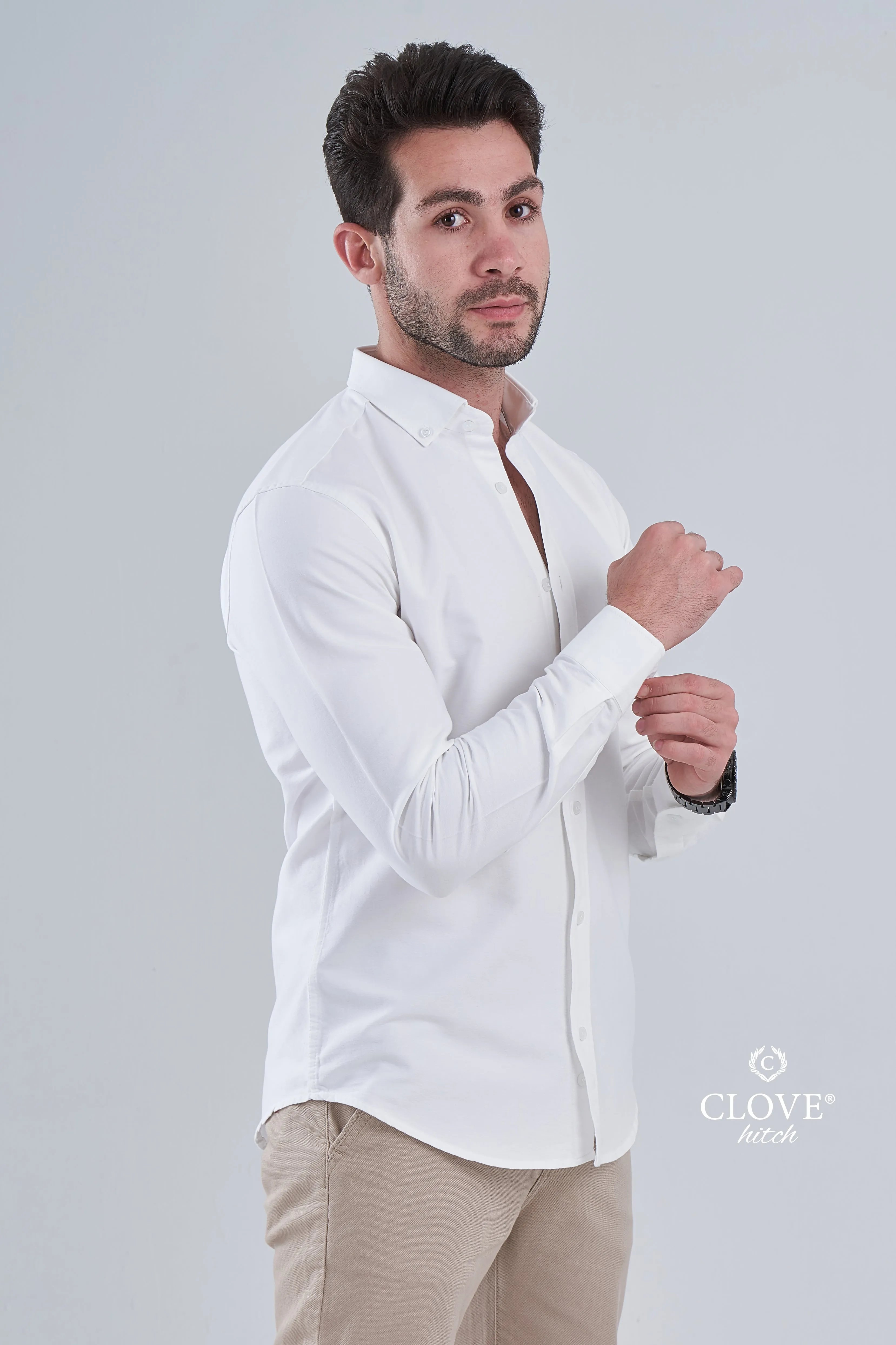 Oxford Cotton Shirt (No Pocket) - White