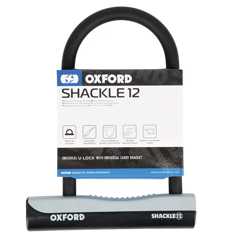 Oxford Shackle 12 Duo U-Lock & 1200mm Lockmate Lock