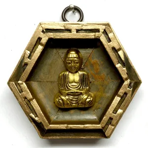 Painted Frame with Buddha | 3 1/2 x 1"