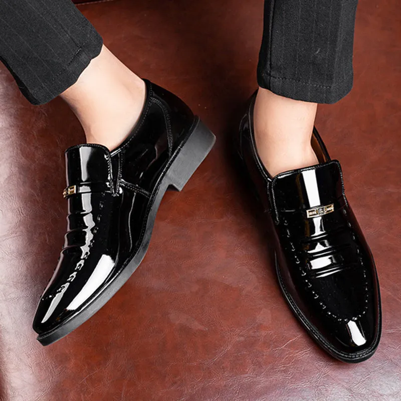Patent Leather Men Dress Shoes