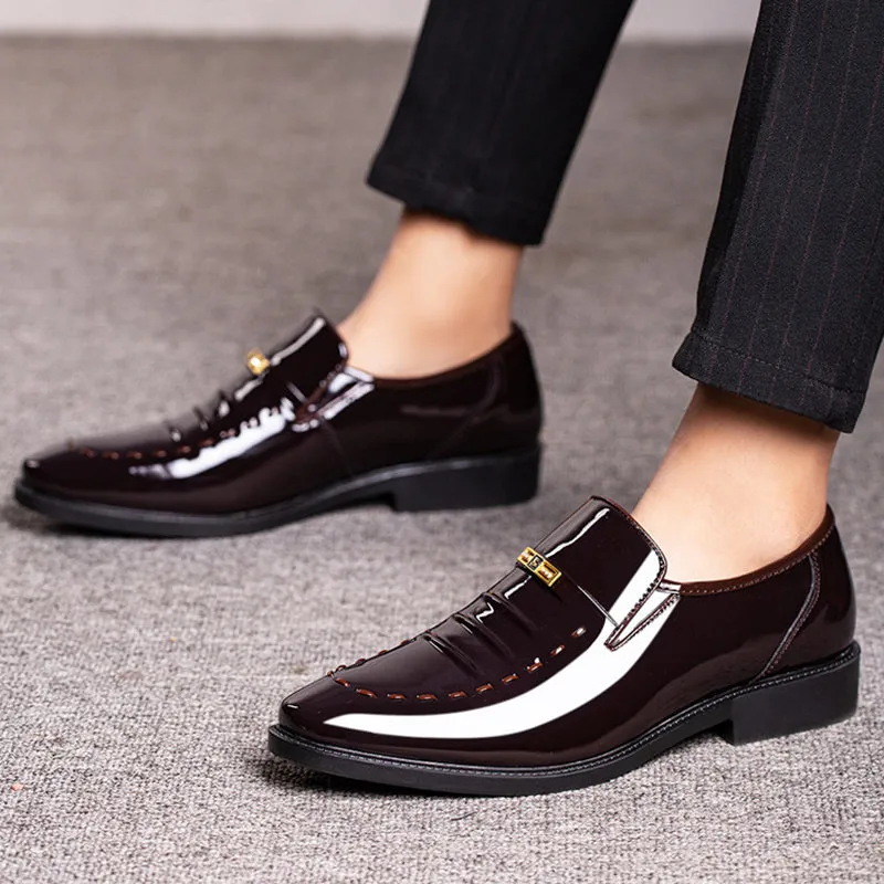Patent Leather Men Dress Shoes